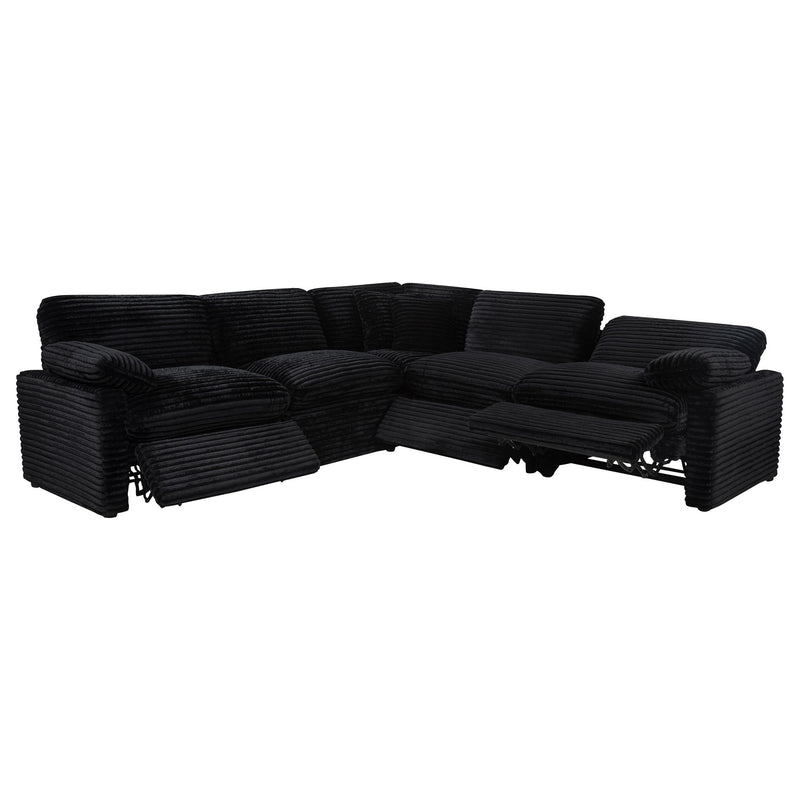 Collins 5-piece Modular Power Reclining Sectional Black