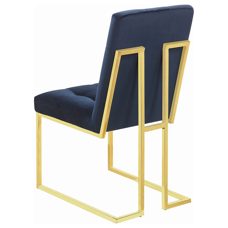 Cisco Velvet Upholstered Dining Side Chair (Set of 2)