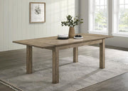 Cardova 87-inch Solid Wood Extension Dining Table Vineyard Oak Default Title