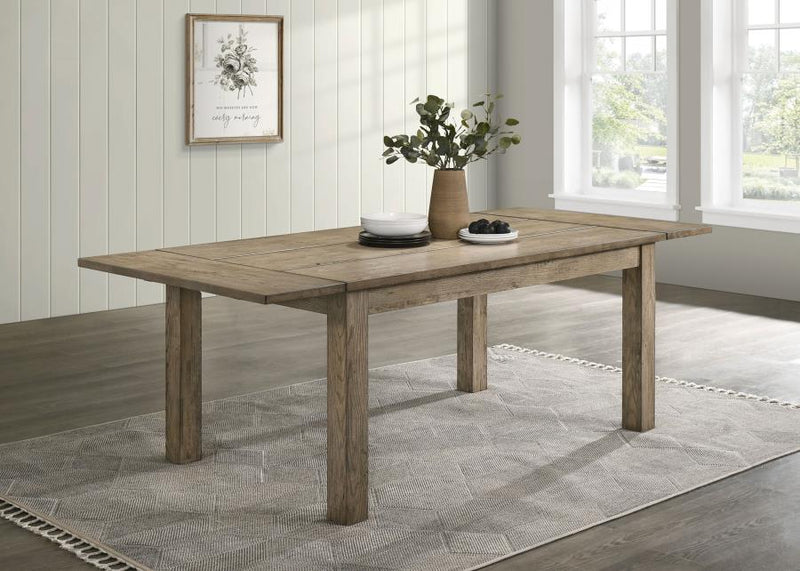 Cardova 87-inch Solid Wood Extension Dining Table Vineyard Oak Default Title