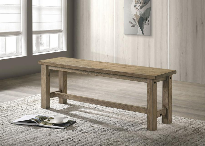 Cardova 51-inch Solid Wood Dining Bench Vineyard Oak Default Title