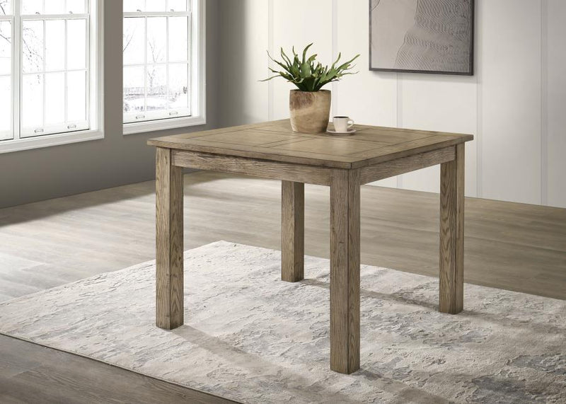 Cardova Square Counter Height Dining Table Vineyard Oak Default Title