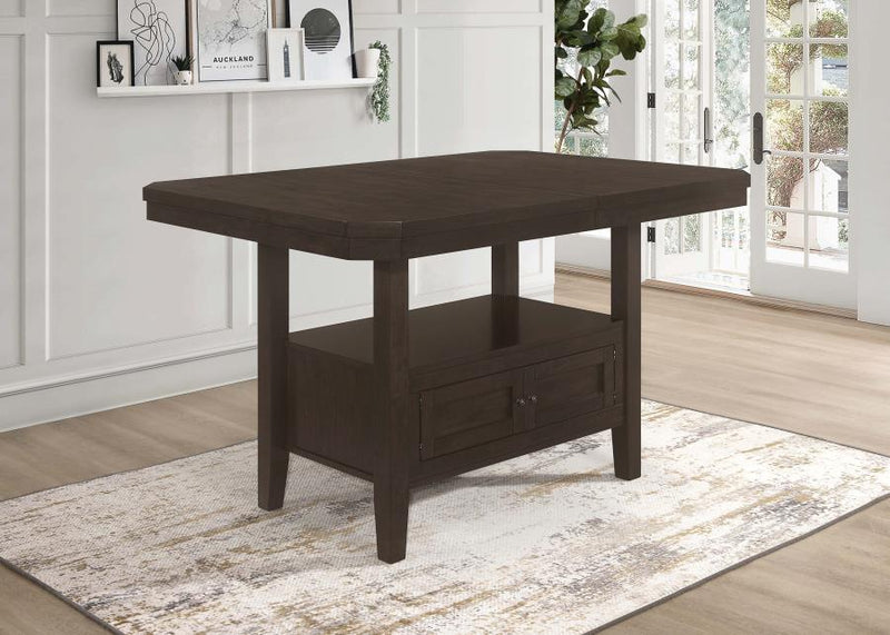 Prentiss 78-inch Extension Counter Dining Table Cappuccino Default Title