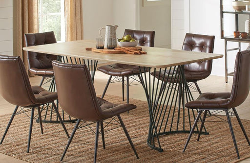 Altus 80-inch Composite Wood Dining Table Natural Oak Default Title