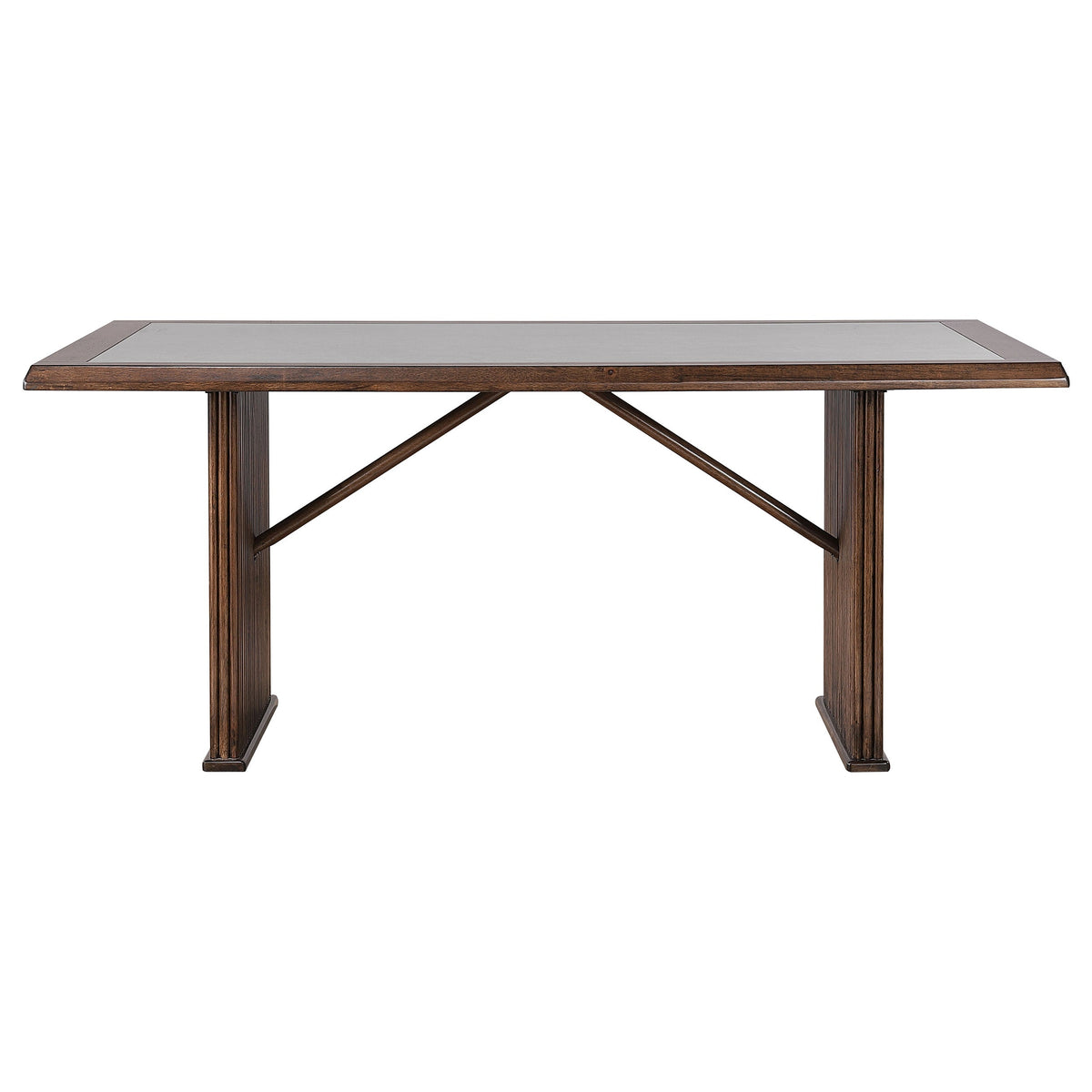 Sherwood Rectangular Dining Table Set Brown
