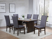 Sherwood Rectangular Dining Table Set Brown 7-piece
