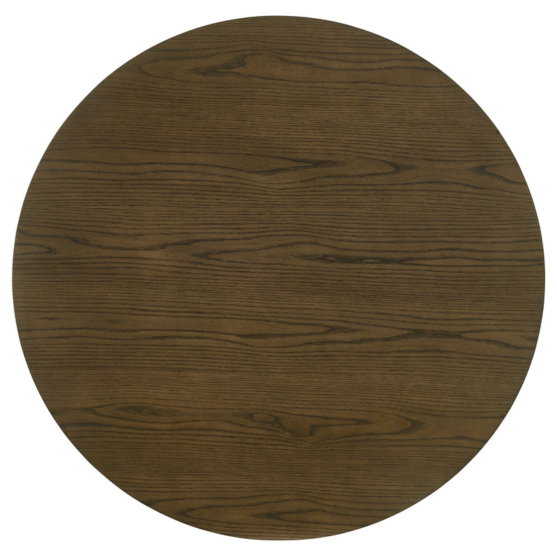 Ottowa Round Wood Dining Room Table Set Brown