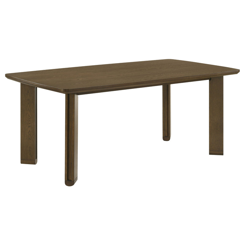 Ottowa Round Wood Dining Room Table Set Brown