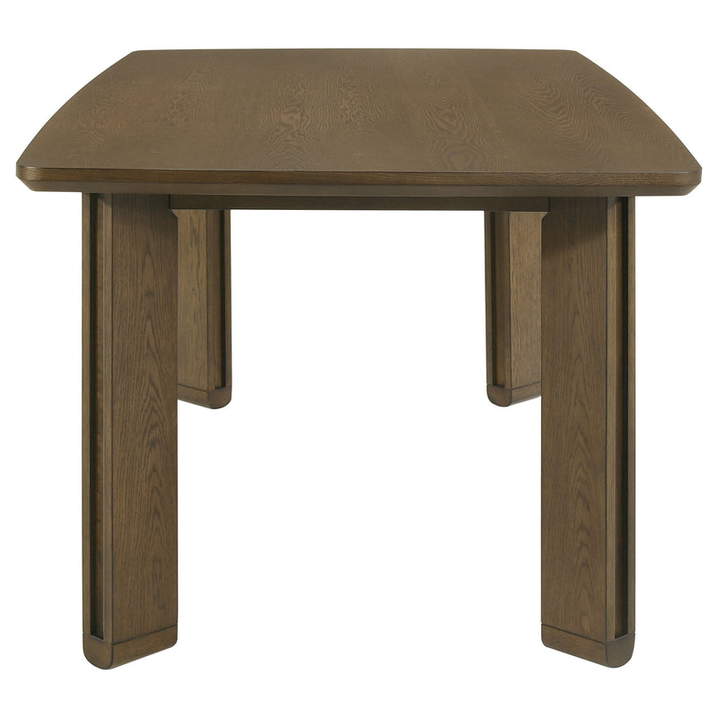 Ottowa Round Wood Dining Room Table Set Brown