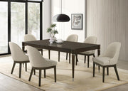 Reseda Rectangular Dining Set Ash Brown 7-piece