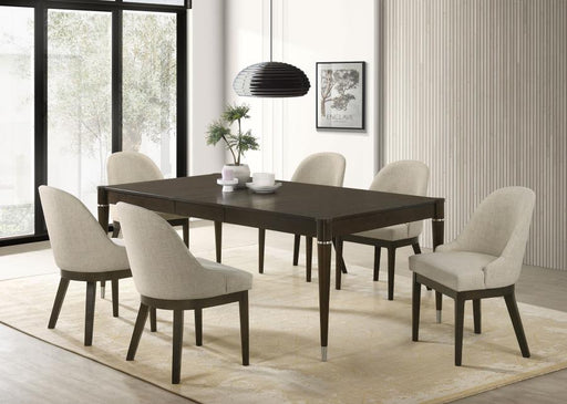 Reseda Rectangular Dining Set Ash Brown 7-piece