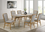 Croyden 7-piece Rectangular Dining Set Weathered Natural Default Title