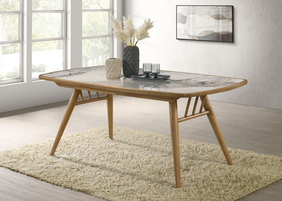 Croyden 73-inch Rectangular Dining Table Weathered Natural Default Title