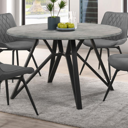 Neil Round 50-inch SmartTop Dining Table Gunmetal Default Title