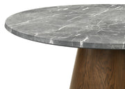 Franklin 5-piece Round Dining Table Set Grey and Dark Oak
