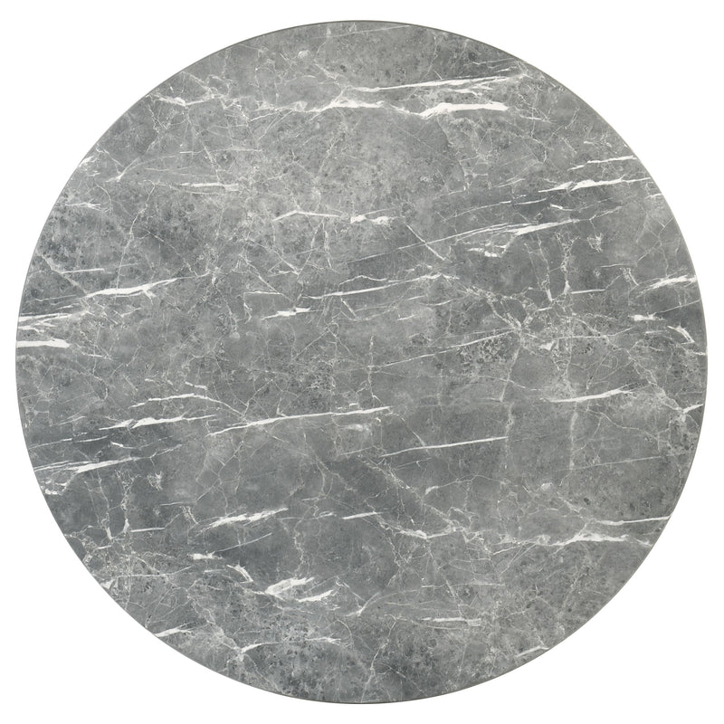 Franklin 50-inch Round Dining Table Grey and Dark Oak