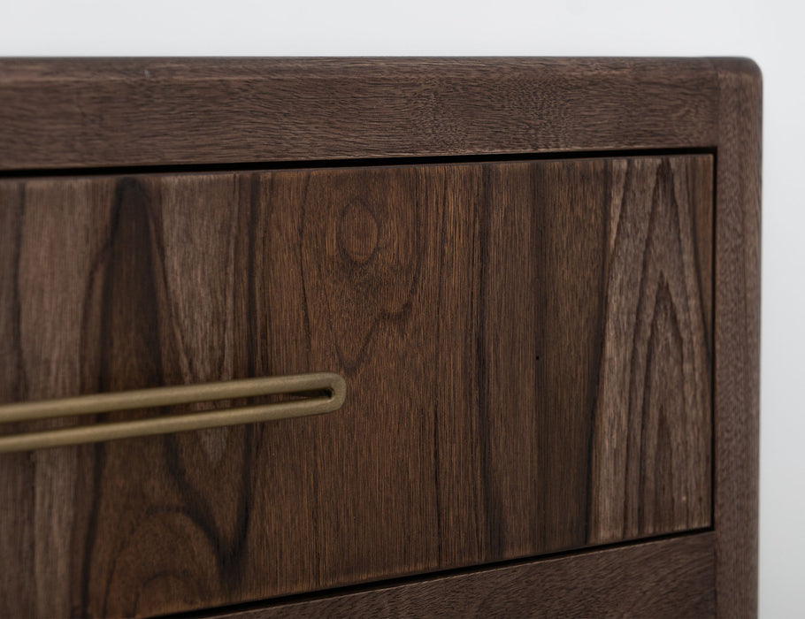 Praga - 4-Drawer Chest - Almond / Barrel Brown
