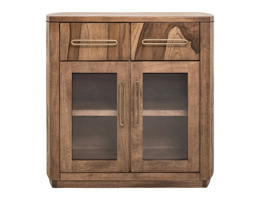 Balam - Server With 2 Drawer & 2 Glass Door - Light Brown