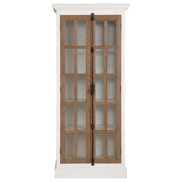 Tammi - 2-Door Tall Cabinet - Antique White And Brown