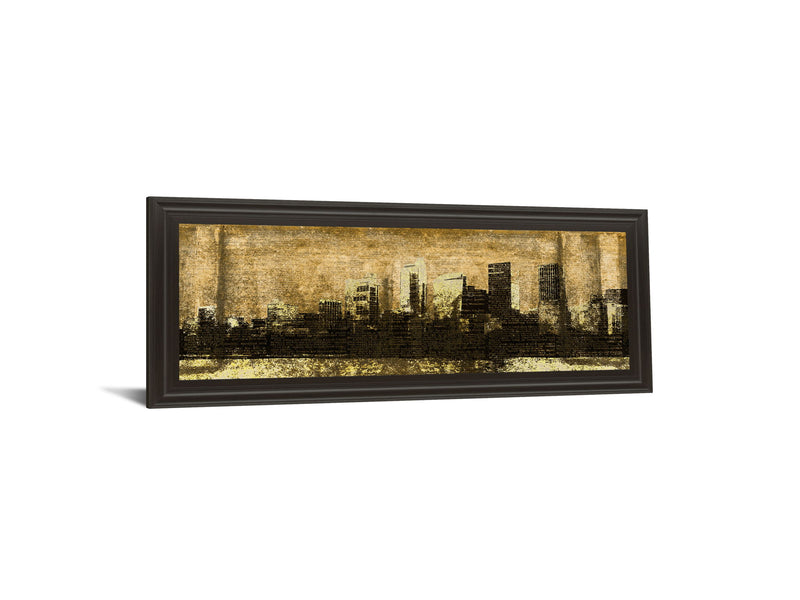Defined City I By Sd Graphic Studio - Framed Print Wall Art - Beige
