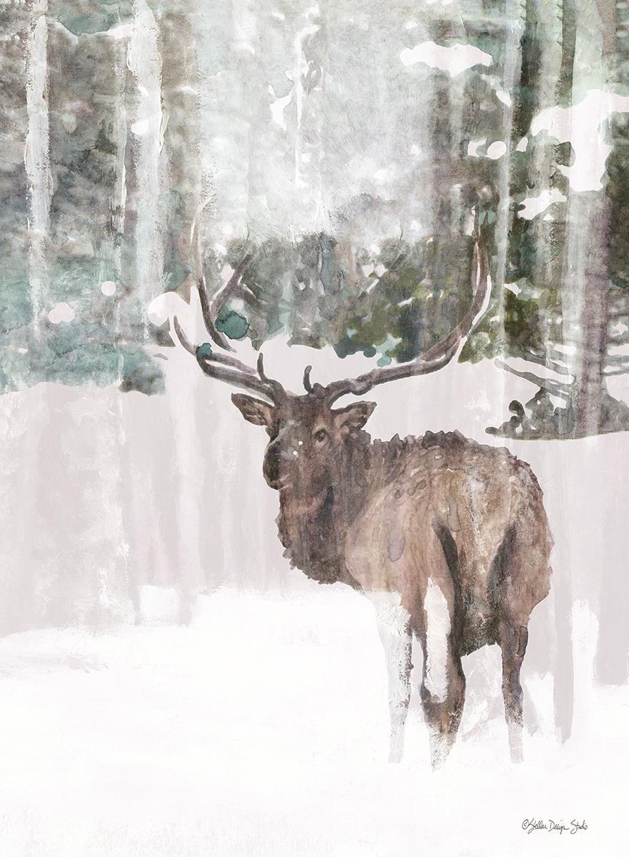 Framed - Grand Elk II By Stellar Design Studio - Silver