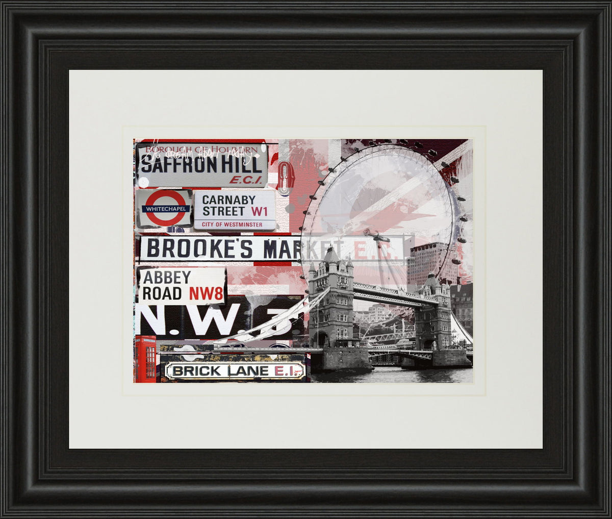 Saffron Hill By Andrew Cotton - Framed Print Wall Art - Gray