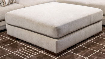 Linenhause - Oversized Accent Ottoman - Dune