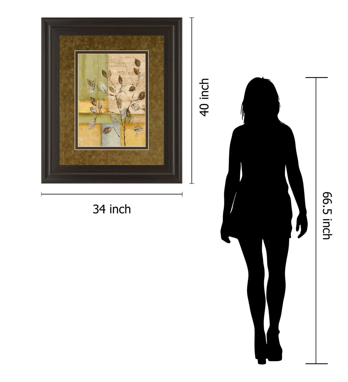 Urban Garden Il By Norm Olson - Framed Print Wall Art - Light Brown