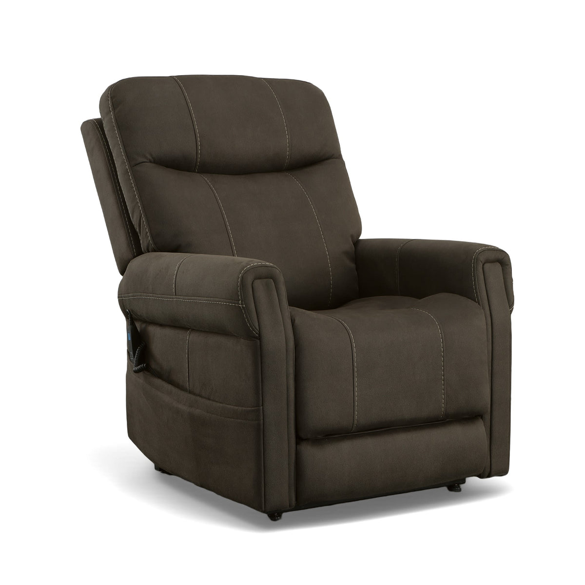 Flexsteel Jenkins Power Lift Recliner with Right-Hand Control & Power Headrest