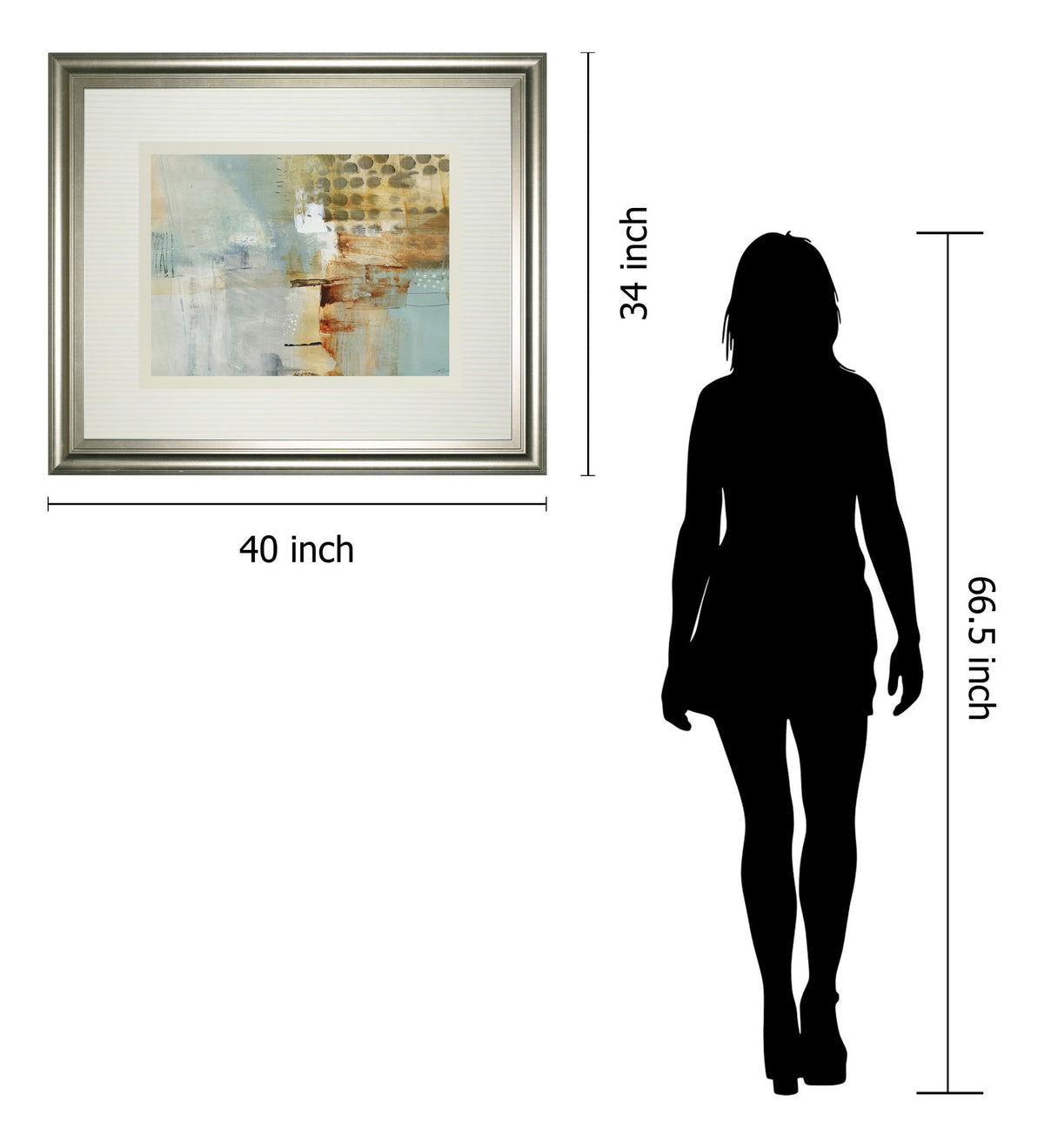 A Million Times Apart By Natasha Barnes - Framed Print Wall Art - Beige