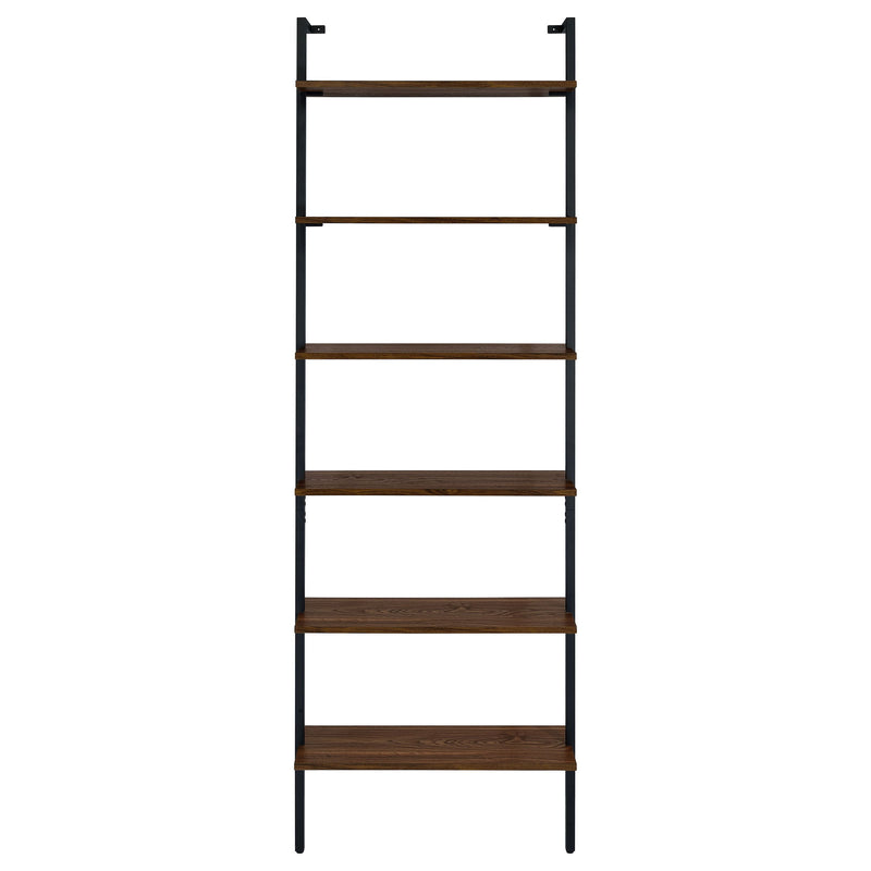 Owens 96-inch 6-shelf Wall Bookshelf Walnut