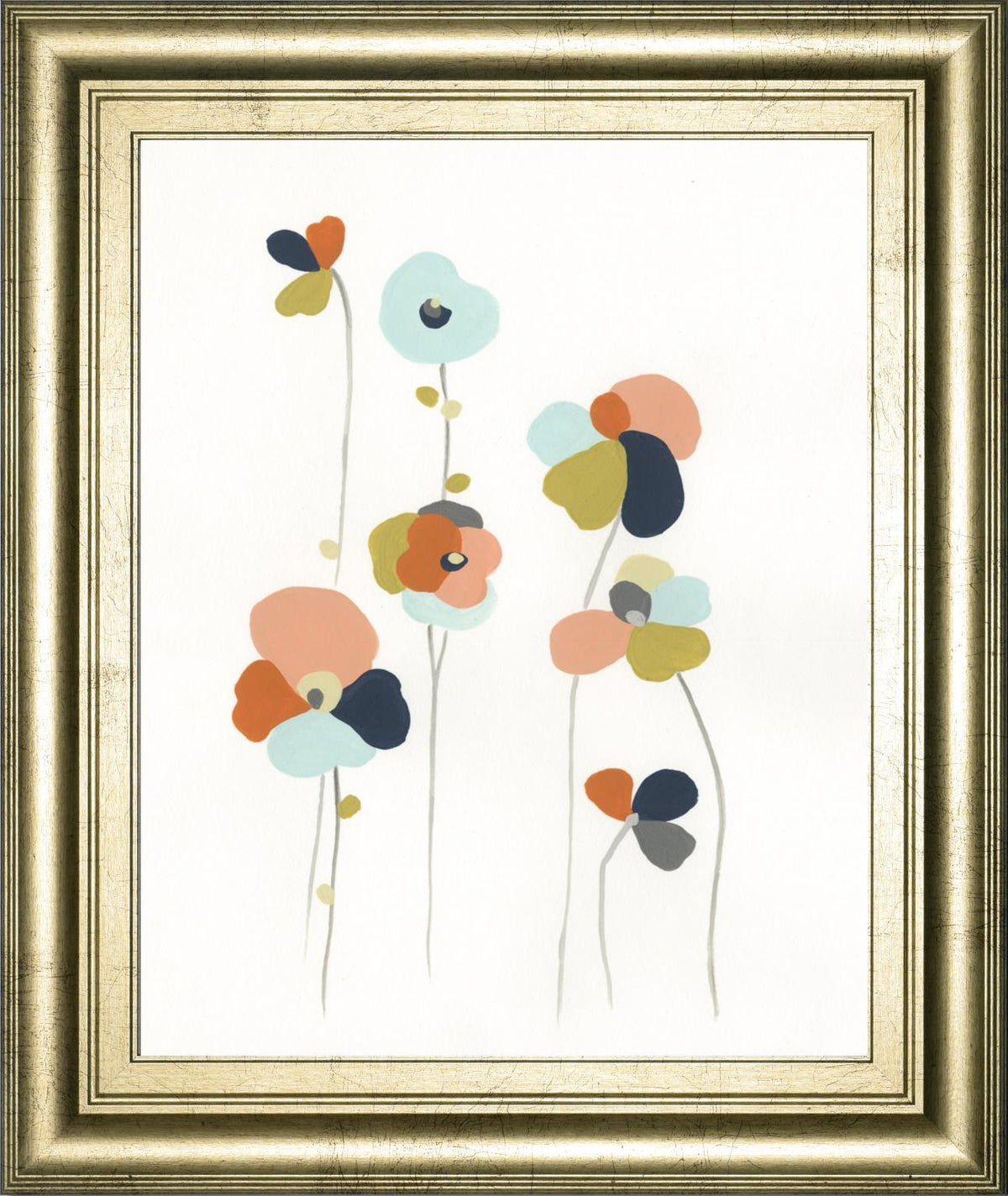 22x26 Modular Bouquet III By June Erica Vess - White