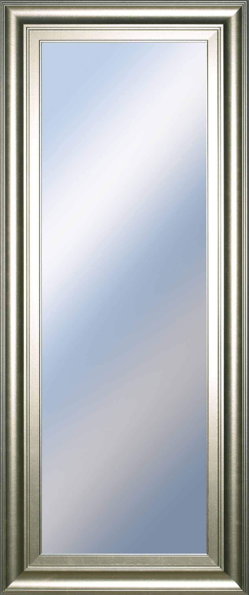 18x42 Decorative Framed Wall Mirror By Classy Art Promotional Mirror Frame #42 - Silver
