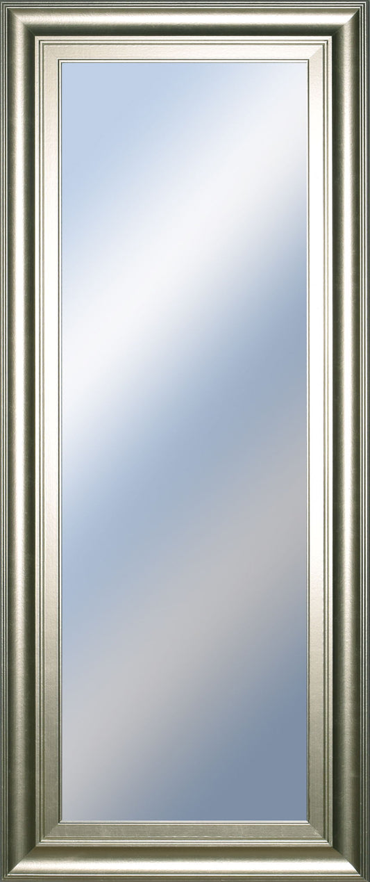 18x42 Decorative Framed Wall Mirror By Classy Art Promotional Mirror Frame #42 - Silver