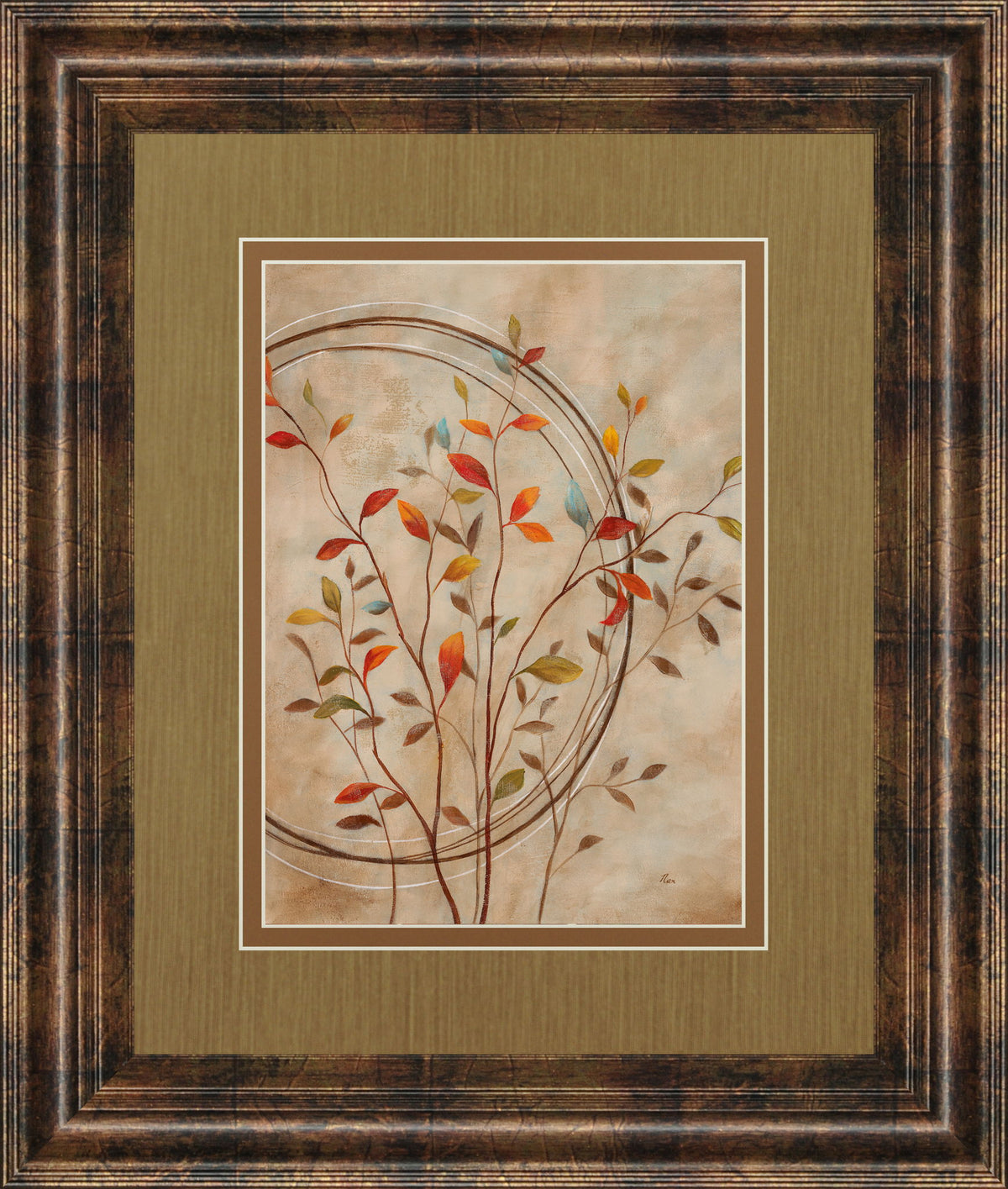 Autumn's Delight Il By Nan - Framed Print Wall Art - Light Brown