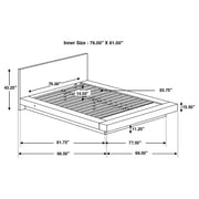 Jessica Wood LED Panel Bed