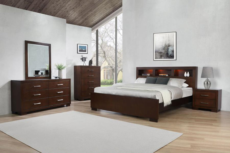Jessica Bedroom Set Cappuccino Eastern King 5-piece
