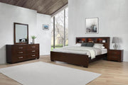 Jessica Bedroom Set Cappuccino California King 4-piece