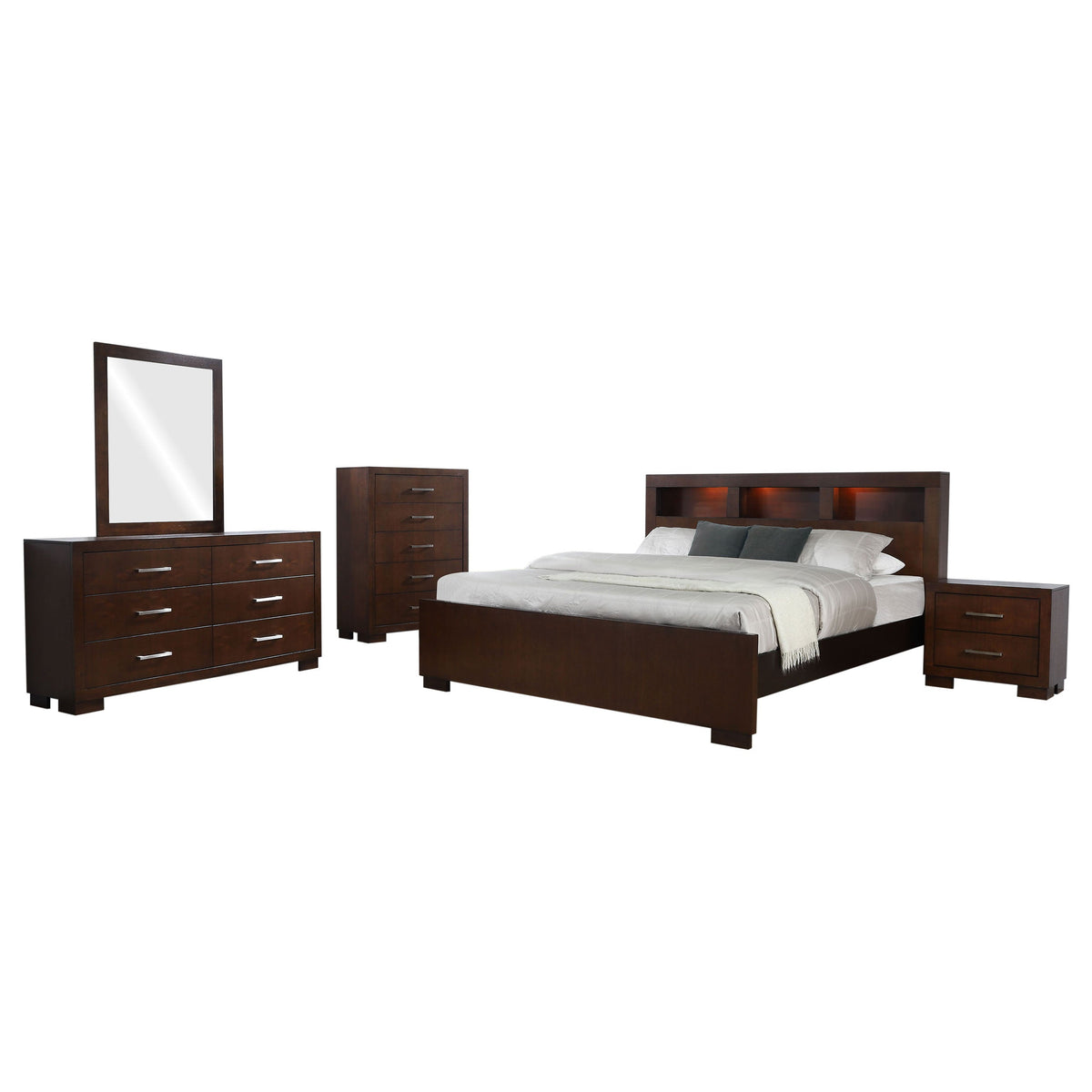 Jessica Bedroom Set Cappuccino