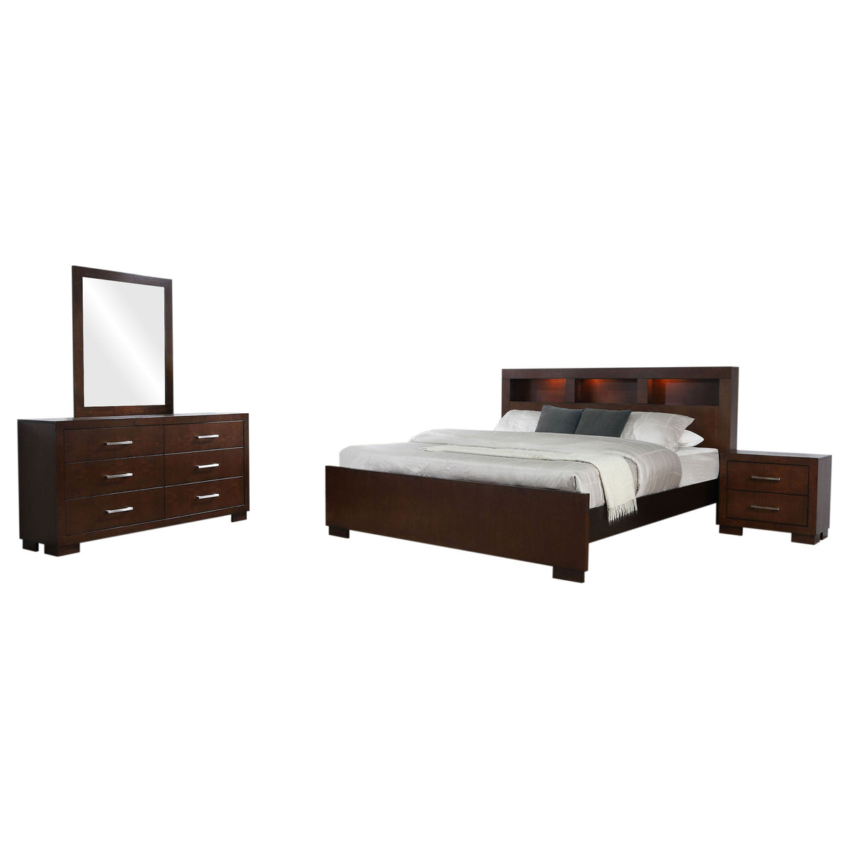 Jessica Bedroom Set Cappuccino