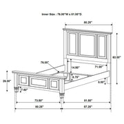 Sandy Beach Wood Panel Bed