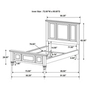 Sandy Beach Wood Panel Bed