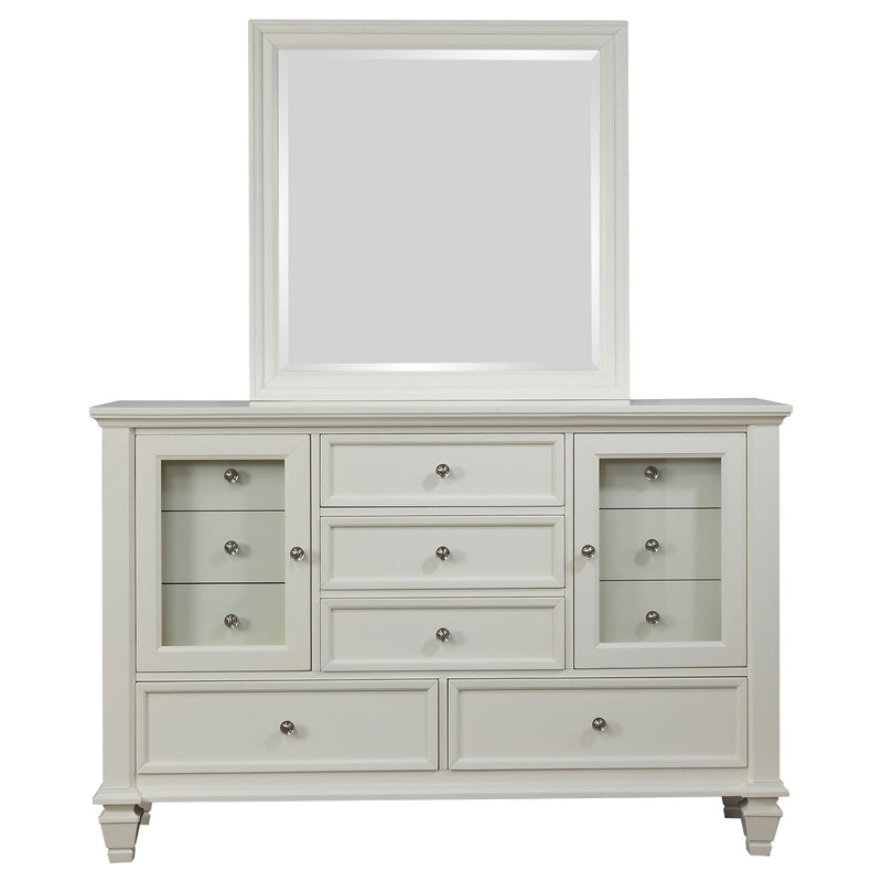 Sandy Beach 11-drawer Dresser with Mirror
