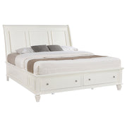 Sandy Beach Wood Storage Panel Bed