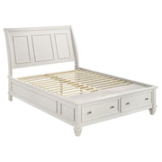 Sandy Beach Wood Storage Panel Bed