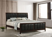 Carlton Wood Panel Bed Cappuccino Eastern King