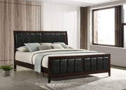 Carlton Wood Panel Bed Cappuccino