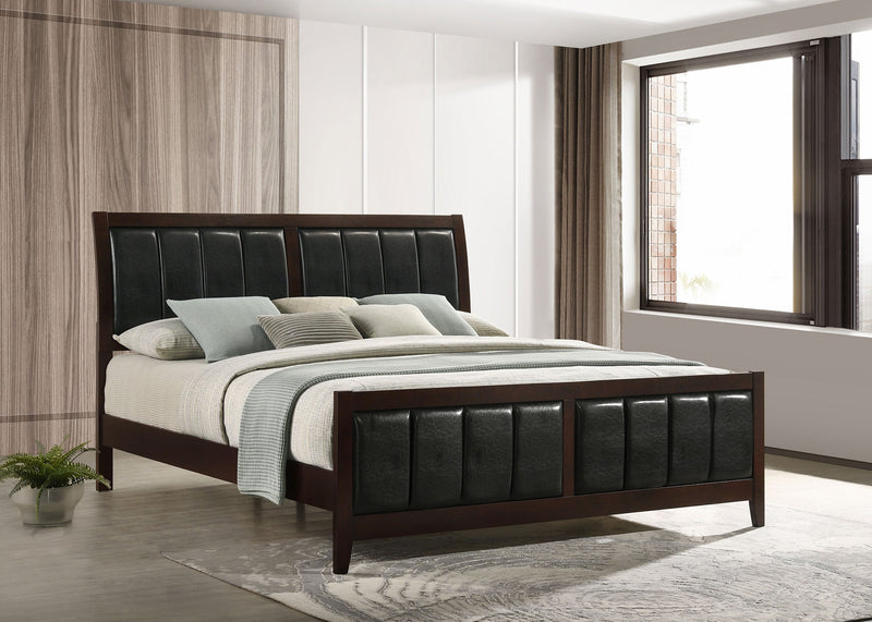 Carlton Wood Panel Bed Cappuccino