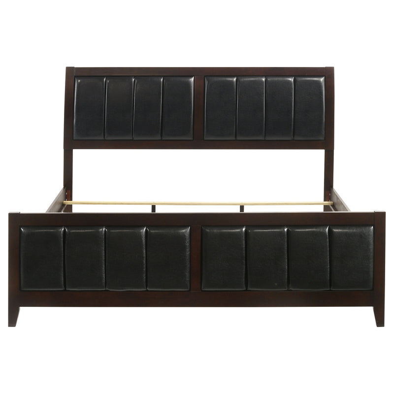 Carlton Wood Panel Bed Cappuccino