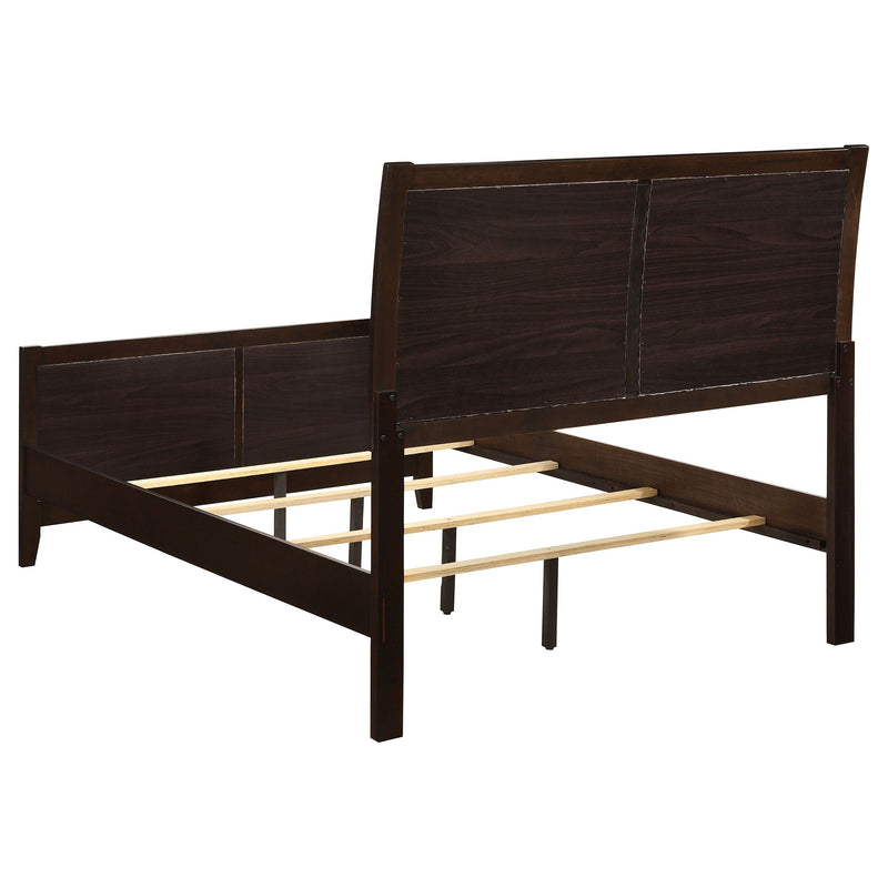 Carlton Wood Panel Bed Cappuccino